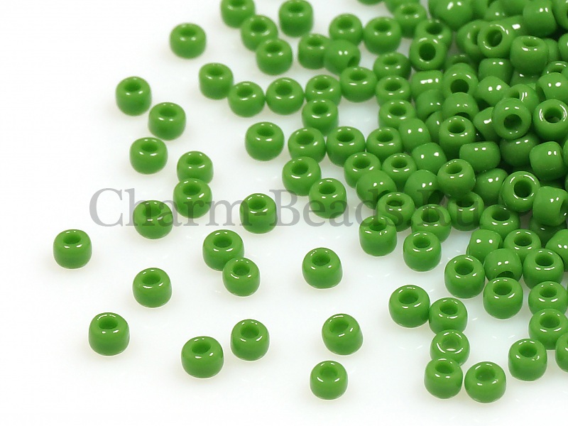 Бисер Toho, размер 11/0. Цвет #47 (Непрозрачный, зеленая мята). Цена указана за 10 грамм. Производитель - Япония. | Интернет-магазин товаров для рукоделия