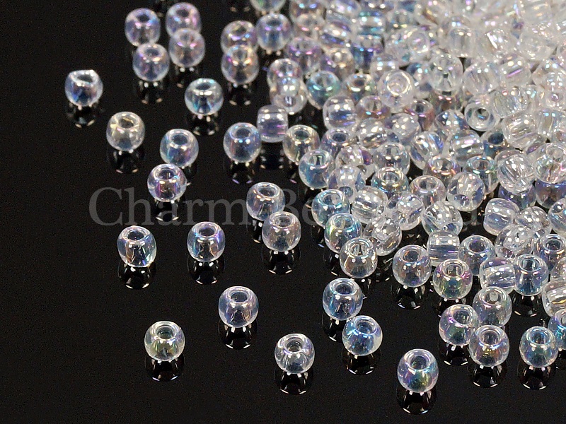 Бисер Toho, размер 11/0. Цвет #161 (Радужный прозрачный, хрусталь). Цена указана за 10 грамм. Производитель - Япония.  | Интернет-магазин товаров для рукоделия