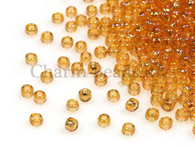 Бисер Toho, размер 11/0. Цвет #162B (Радужный прозрачный, топаз). Цена указана за 10 грамм. Производитель - Япония.  | Интернет-магазин товаров для рукоделия