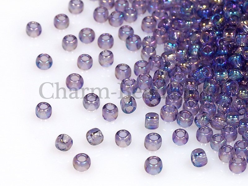 Бисер Toho, размер 11/0. Цвет #166D (Радужный прозрачный, спелая слива). Цена указана за 10 грамм. Производитель - Япония.  | Интернет-магазин товаров для рукоделия