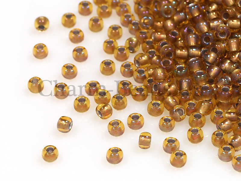 Бисер Toho, размер 11/0. Цвет #278 (внутренняя позолота, топаз). Цена указана за 10 грамм. Производитель - Япония.  | Интернет-магазин товаров для рукоделия
