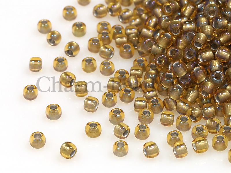 Бисер Toho, размер 11/0. Цвет #279 (Окрашенный изнутри, светлый топаз/серый). Цена указана за 10 грамм. Производитель - Япония.  | Интернет-магазин товаров для рукоделия