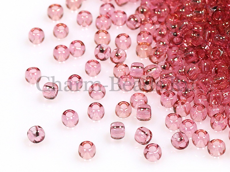 Бисер Toho, размер 11/0.  Цвет #621 (Прозрачный, французская роза).  Цена указана за 10 грамм. Производитель - Япония.  | Интернет-магазин товаров для рукоделия