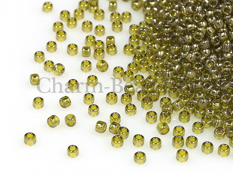 Бисер Toho, размер 15/0. Цвет #457 (Золотое сияние, зеленый чай). Цена указана за 10 грамм. Производитель - Япония.  | Интернет-магазин товаров для рукоделия