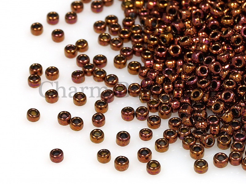 Бисер Toho, размер 15/0. Цвет #224 (олимпийская бронза). Цена указана за 10 грамм. Производитель - Япония. | Интернет-магазин товаров для рукоделия