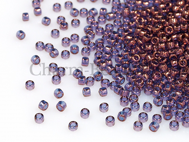 Бисер Toho, размер 15/0. Цвет #201 (Золотое сияние, аметист).  Цена указана за 10 грамм. Производитель - Япония. | Интернет-магазин товаров для рукоделия