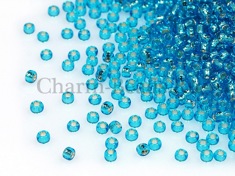 Бисер Toho, размер 15/0. Цвет #23B (Внутреннее серебрение, темн. морская вода). Цена указана за 10 грамм. Производитель - Япония. | Интернет-магазин товаров для рукоделия