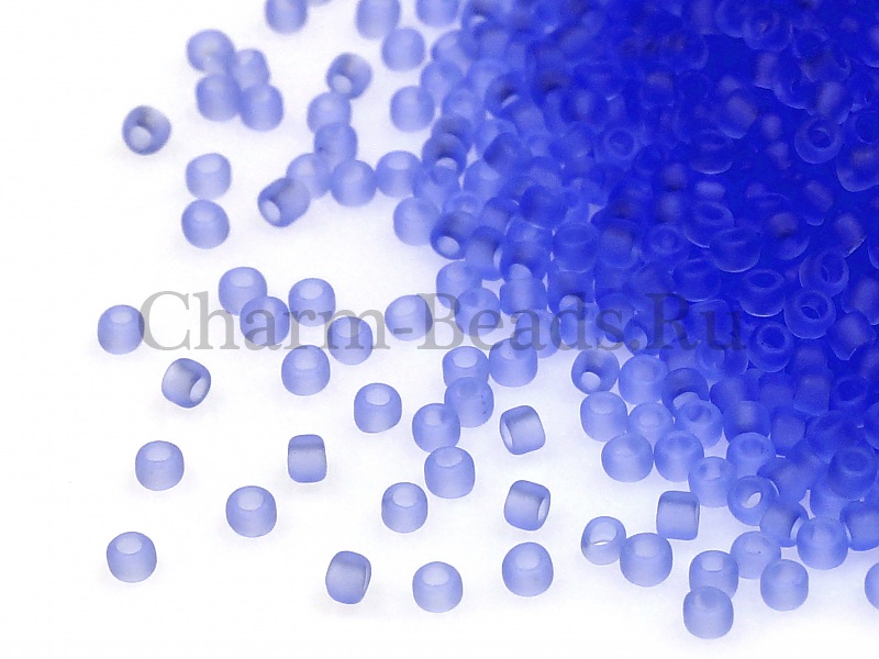 Бисер Toho, размер 15/0. Цвет #13F (Матовый прозрачный, светлый сапфир). Цена указана за 10 грамм. Производитель - Япония. | Интернет-магазин товаров для рукоделия