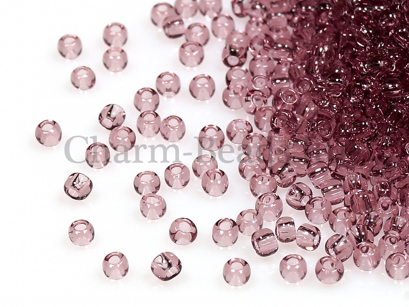 Бисер Toho, размер 15/0. Цвет #6 (Прозрачный, светлый аметист). Цена указана за 10 грамм. Производитель - Япония. | Интернет-магазин товаров для рукоделия