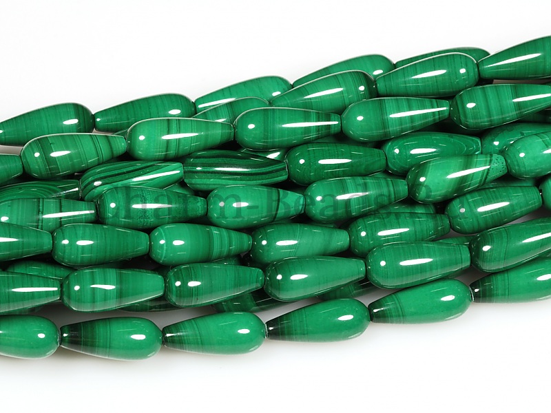 Бусины объемные капли натурального малахита. Место добычи - Заир. Диаметр отверстия 1 мм. Цена указана за одну бусину.&nbsp;
 | Интернет-магазин товаров для рукоделия