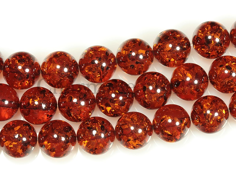 Бусины янтаря 12.5x12.5мм