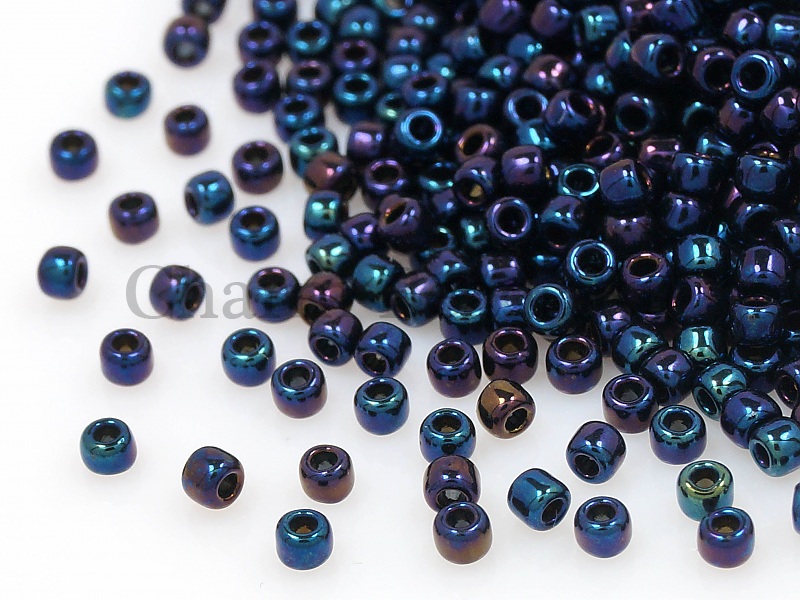 Бисер Toho, размер 11/0.Цвет #82 (Метализированный, синий). Цена указана за 10 грамм. Производитель - Япония. | Интернет-магазин товаров для рукоделия