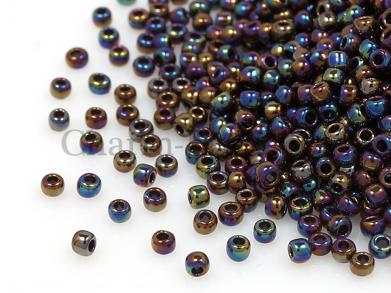 Бисер Toho, размер 11/0. Цвет #406 (Радужный непрозрачный, красно-коричневый). Цена указана за 10 грамм. Производитель - Япония. | Интернет-магазин товаров для рукоделия