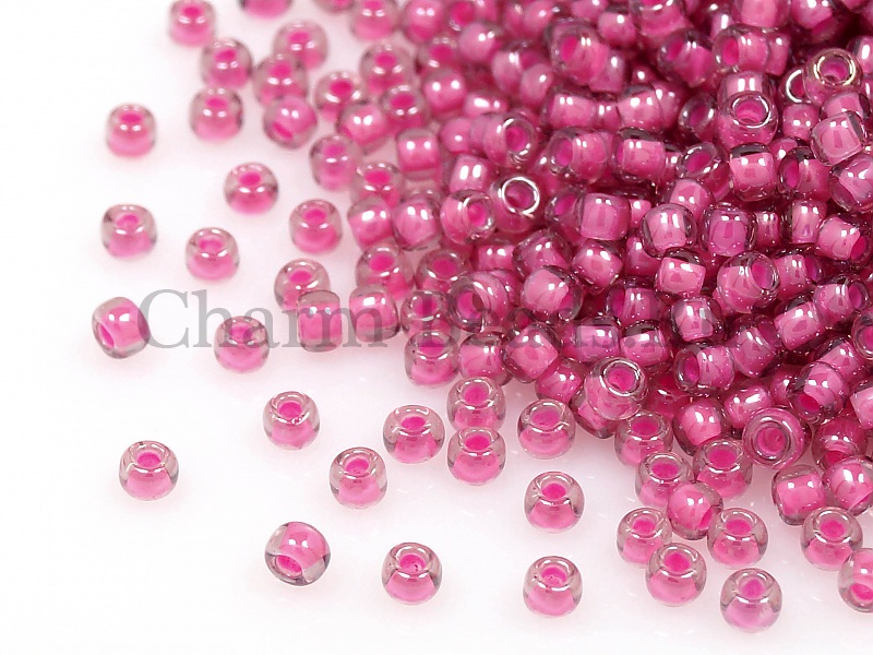 Бисер Toho, размер 11/0. Цвет #959 (Окрашенный изнутри, светлый аметист/розовый). Цена указана за 10 грамм. Производитель - Япония. | Интернет-магазин товаров для рукоделия