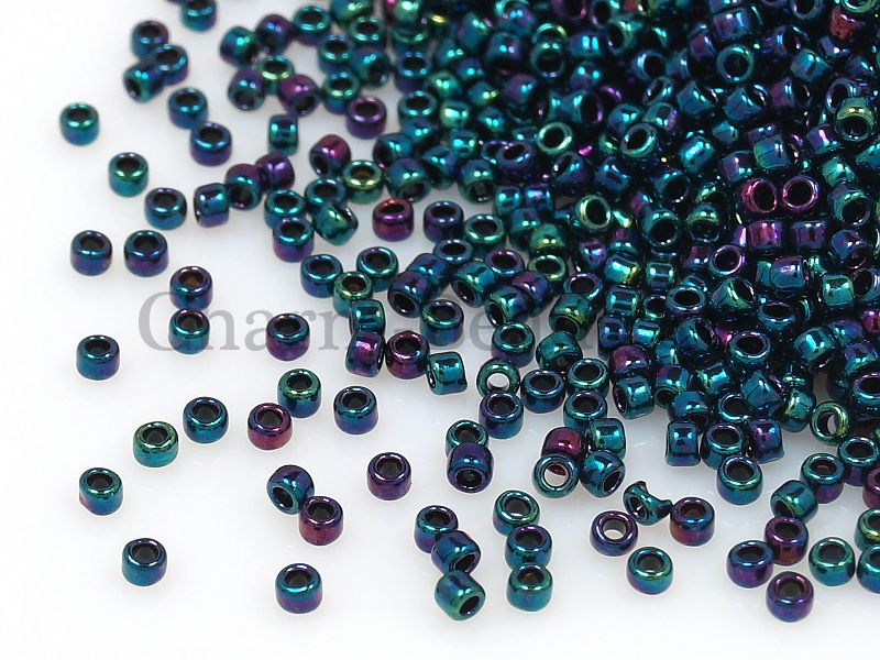 Бисер Toho, размер 15/0. Цвет #505 (Металлизированный золотом, стрекоза). Цена указана за 10 грамм. Производитель - Япония. | Интернет-магазин товаров для рукоделия