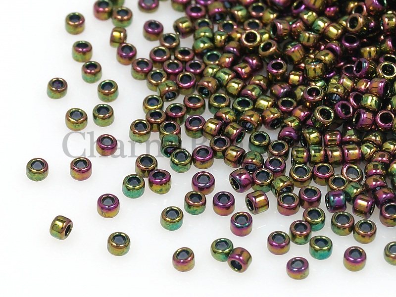 Бисер Toho, размер 15/0. Цвет #509 (Металлизированный золотом, майский жук). Цена указана за 10 грамм. Производитель - Япония. | Интернет-магазин товаров для рукоделия