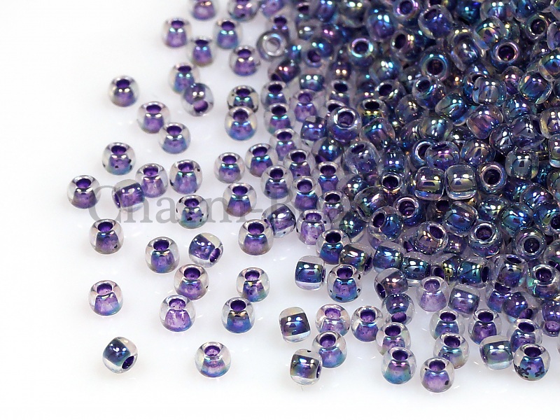 Бисер Toho, размер 15/0. Цвет #774 (Окрашенный изнутри, хрусталь/виноград). Цена указана за 10 грамм. Производитель - Япония. | Интернет-магазин товаров для рукоделия