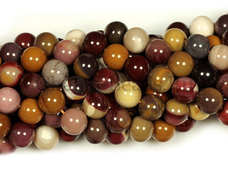 Бусины "яшмы мукаит" (радиолярит)