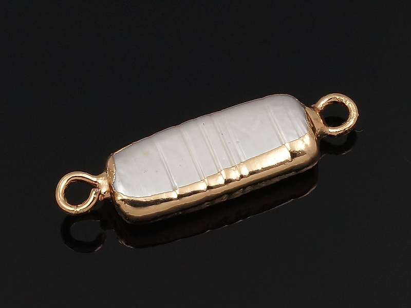Кoннектор с жемчугом 23x6.5x3.5мм