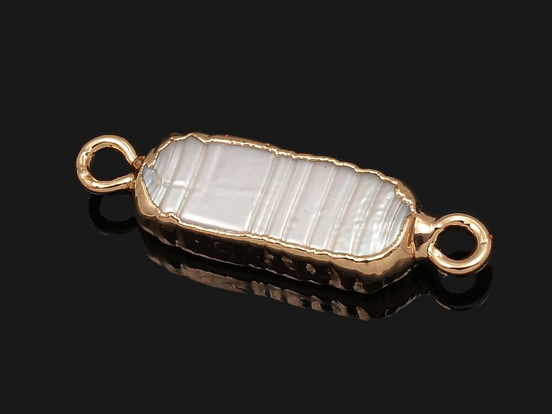 Кoннектор с жемчугом 23x6.5x3.5мм