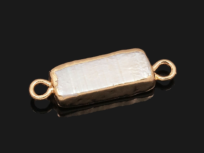 Кoннектор с жемчугом 21x6x3.5мм