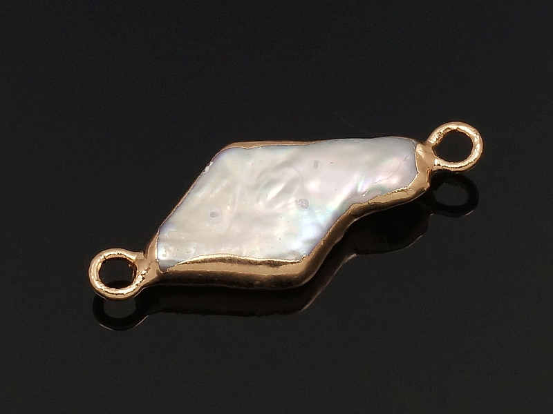 Кoннeктoр с жемчугом 23x9x3.5мм