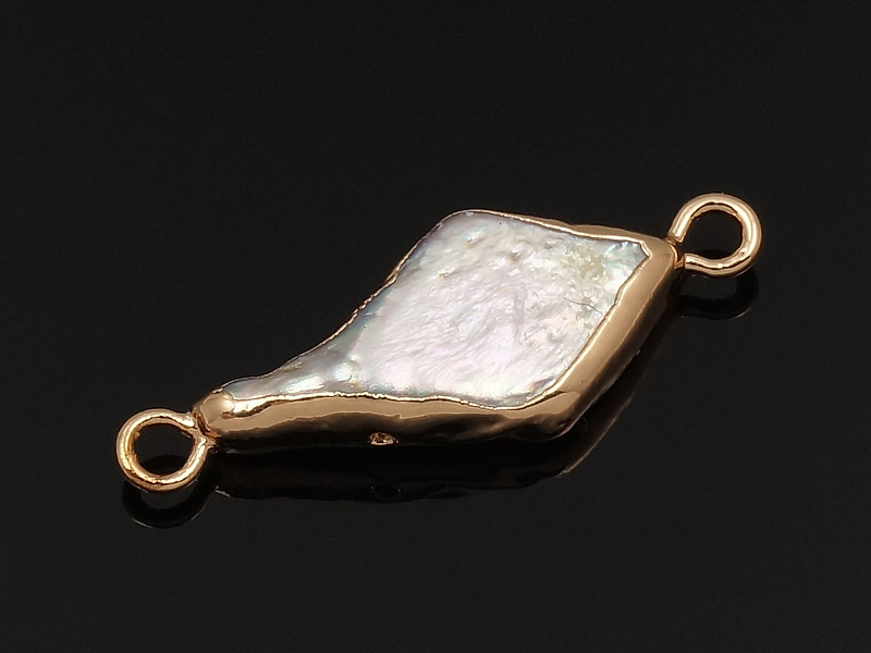 Кoннeктoр с жемчугом 24x9x4.5мм