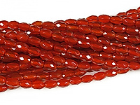 Граненые бусины красного агата (тонированный). Диаметр отверстия 1 мм. Размер, вес, длина нити и количество бусин указаны примерно.

