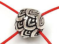Бусина гуру для украшений с 4 отверстиями, располагающимися  "Т"- образно. Часто используется в четках. Диаметр отверстий - 2,5 мм. Цена за шт.