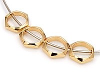 Рамка для бусин "Золотой шестигранник" для создания бижутерии (украшений). Для бусин диаметром до 6.3 мм. Покрытие - золото 14К. Диаметр внутреннего пространства рамки - 6.5 мм. Диаметр отверстия - 0.9 мм. Цена указана за штуку.
, фото №116295