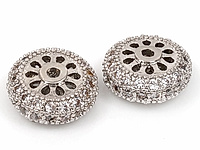 Бусины рондели, бублики с кристаллами серебро для создания бижутерии (украшений). Покрытие - родий. Вставки - инкрустация прозрачными фианитами. Диаметр отверстия 1.8 мм. Цена указана за штуку.
, фото №118660