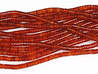Бусины красного агата (тонированный халцедон). Размер и вес бусин усреднен. Длина и количество бусин на нити указаны примерно.