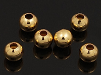 Бусина - разделитель для создания украшений с покрытием золото 14к. Диаметр отверстия 1.5 мм. Цена указана за упаковку - 20 шт.
