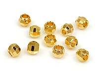 Бусина - разделитель для создания украшений с покрытием золото 14к. Диаметр отверстия 1.2 мм. Цена указана за упаковку - 5 шт.
