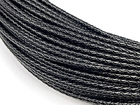 Плетеный шнур из искусственной кожи. Цена указана за 1 метр.