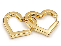 Швензы конго "Сердце" для создания украшений. Основа - ювелирный сплав. Покрытие - золото 14к. Цена указана за 1 пару. Уцененные швензы имеют небольшие наплывы.
