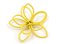 Подвеска "Большой желтый цветок" для создания украшений. Основа - стальная проволока с цветным покрытием. Цена указана за штуку.
