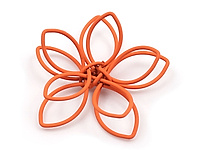 Подвеска "Большой оранжевый цветок" для создания украшений. Основа - стальная проволока с цветным покрытием. Цена указана за штуку.
