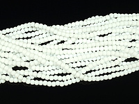 Стеклянные бусины рондель для создания украшений. Диаметр отверстия - 0.6 мм. Размеры, длина нити и количество бусин на нити указаны примерно.
