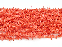 Крошка оранжевого коралла (тонирован). Диаметр отверстия 0.65 мм. Размеры, вес, длина и количество бусин на нити указаны примерно. Размеры бусин усреднены.
