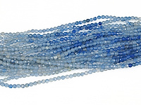 Граненые бусины синего авантюрина, каменный бисер (тонирован). Диаметр отверстия 0.6 мм. Размеры, длина нити и количество бусин на нити указаны примерно.
