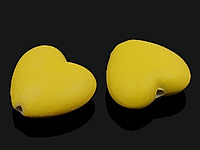 Акриловые бусины "Желтое сердце" для создания украшений. Диаметр внутреннего отверстия 2 мм. Цена указана за пару.

