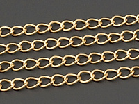 Ювелирная цепочка с плетением ромбо для создания бижутерии (украшений). Основа - латунь, покрытие - золото 14к. Размер звена 5.4 х 2.7 х 0.5 мм. Звенья запаяны.
