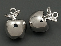 Подвеска "Яблочко" для создания бижутерии (украшений). Покрытие - родий. Диаметр подвесного колечка - 1.1 мм. Цена указана за штуку.
, фото №135399