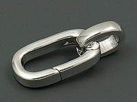 Геометрический замочек "Серебряный овал" для создания бижутерии (украшений). Покрытие - родий. Размер карабина - 19х8х6 мм. Толщина дужки - 2.5 мм. Внутреннее пространство - 9 х 5 мм. Размер подвесного колечка - - 3.5 мм. Цена за штуку снижена, мелкие выемки.
, фото №135574