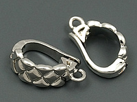 Съемный бейл "Серебряный шоколад" для создания бижутерии (украшений). Покрытие - родий. Диаметр подвесного колечка - 1.6 мм, колечко не замкнуто. Размеры внутреннего пространства - 7.5x5.5 мм. Цена указана за штуку.
, фото №136441