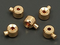 Кримп самозажимной для фиксации тросика, проволоки для создания бижутерии (украшений). Покрытие - золото 14К. Позволяет надежно закрепить изделие и не использовать дополнительно маскирующую обжимную бусину. Диаметр отверстия - 1 мм.
, фото №137296