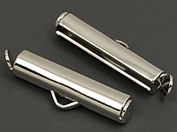 Серебряные концевики трубочки, коннекторы для многорядных браслетов, сережек, колье. Могут быть использованы со стразовой цепочкой (лентой), ювелирной цепочкой, тросиком, шнуром. Покрытие - родий. Размеры - 20х4 мм. Внутренний диаметр трубочки - 4 мм. Размеры внутреннего пространства подвесного колечка - 3х1 мм, колечко замкнуто. Цена указана за упаковку.
, фото №139524