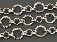 Ювелирные цепочка с плетением шторки для создания бижутерии (украшений). Покрытие - родий. Размер звеньев - 10х1.9 и 6х1 мм, одно не замкнуто. Цена указана за 20 см. При покупке от 2 мерок, вы получаете 40, 60 и другие отрезки, кратные 20 см, одним отрезком.
, фото №147308