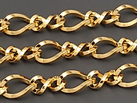 Ювелирная цепочка с якорным плетением для создания бижутерии (украшений). Покрытие - золото 14К. Размер звеньев - 7.5x4.5x1 и 7x3x1 мм, не замкнуты. Цена указана за 20 см. При покупке от 2 мерок, вы получаете 40, 60 и другие отрезки, кратные 20 см, одним отрезком.
, фото №153149